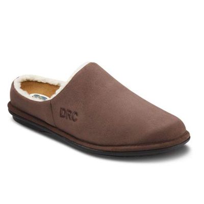 Dr.Comfort Men's Easy Therapeutic Slippers: Chocolate 10 Wide (E/2E)