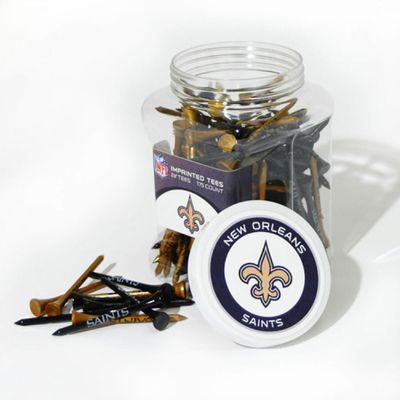 Team Golf NFL New Orleans Saints Jar Of 175 Golf Tees 2-3/4" Golf Tees, 175 Pack, Regulation Size, Multi Team Colors