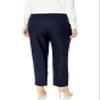 Alfred Dunner womens Plus Size Poly Proportioned Medium pants, Navy, 20 US view 2
