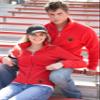 NCAA Brown University Kashwere U 3-Tone Motorcycle Jacket (Red/White, Large/8-10) view 2