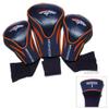 Team Golf NFL Denver Broncos Contour Golf Club Headcovers (3 Count) Numbered 1, 3, & X, Fits Oversized Drivers, Utility, Rescue & Fairway Clubs, Velour lined for Extra Club Protection view 2