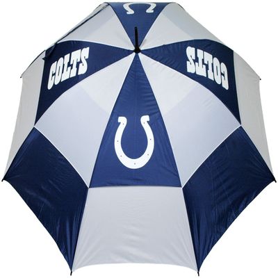 Team Golf NFL Indianapolis Colts Golf Umbrella 62" Golf Umbrella with Protective Sheath, Double Canopy Wind Protection Design, Auto Open Button