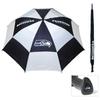 Team Golf NFL Seattle Seahawks Golf Umbrella 62" Golf Umbrella with Protective Sheath, Double Canopy Wind Protection Design, Auto Open Button view 2