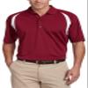 Greg Norman Color Block Performance Polo, Maroon, Small view 1