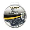 Champ Zarma Tour SLIM-Lok Golf Spikes Set of 18 Cleats, Black/Silver view 1
