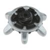Champ Zarma Tour SLIM-Lok Golf Spikes Set of 18 Cleats, Black/Silver view 3