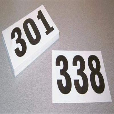 Gill Athletics #301-400 Competitor Numbers