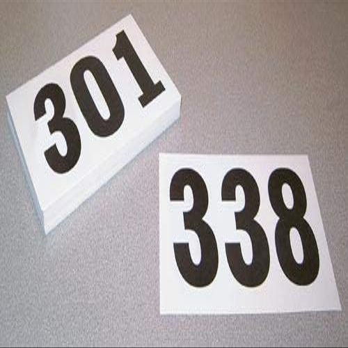 Gill Athletics #301-400 Competitor Numbers