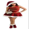 Secret Wishes Sexy Santa Dress, Hat And Boot Tops, Red, Plus view 1