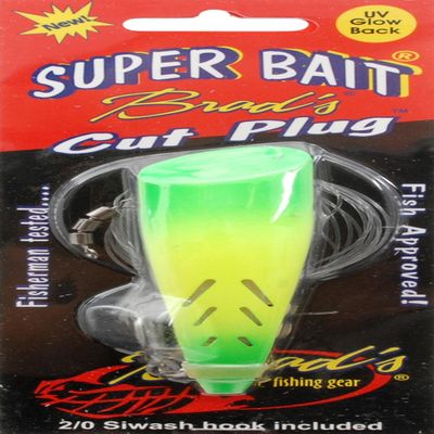 Brad's Super Bait Cut Plug and Mini Cut Plug - 4-Inch, Single Pack, Lemon Lime