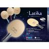 Nittaku NE-6856 Table Tennis Racket, Latika Shake Hand, for Attack, 5 Piece Plywood, Straight view 3