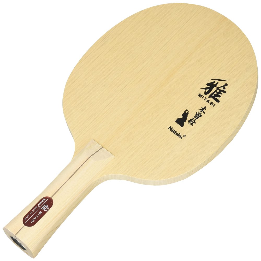 Nittaku NE-6855 Table Tennis Racket Miyabi Shake Hand Veneer Flare
