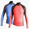 AKONA 50+ UV Protection Long Sleeve Rash Guard, Scuba Rash Guard, Dive Rash Guard, Surf Rash Guard, Surfing Rash Guard, Diving Rash Guards, Blue, 2X-Large view 1