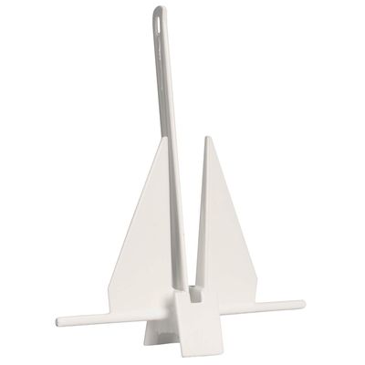 Greenfield Slip-Ring Mechanical Fluke Anchors PVC Coated (Color: PVC Coated White, Option: 5 lb.)