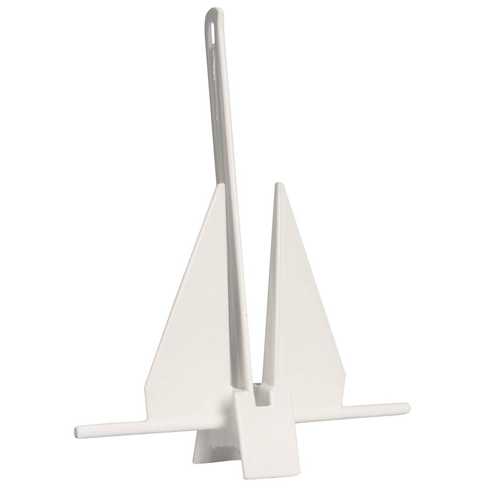 Greenfield Slip-Ring Mechanical Fluke Anchors PVC Coated (Color: PVC Coated White, Option: 5 lb.)