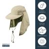 Dorfman Hat Co. Men's Supplex Cap with Mesh (Khaki, One Size) view 2