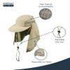 Dorfman Hat Co. Men's Supplex Cap with Mesh (Khaki, One Size) view 3