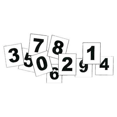 Intrepid International Team Penning Numbers 0-9 (6 of Each) - Create a Professional Look for Your Penning Team with Durable and Easy-to-Read Vinyl Numbers