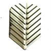 25 Sets #3273 AmeriThon Silver/Black Feathery Embossed Dart Flights view 1