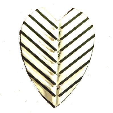 25 Sets #3274 AmeriThon Silver/Black Feathery Embossed Dart Flights