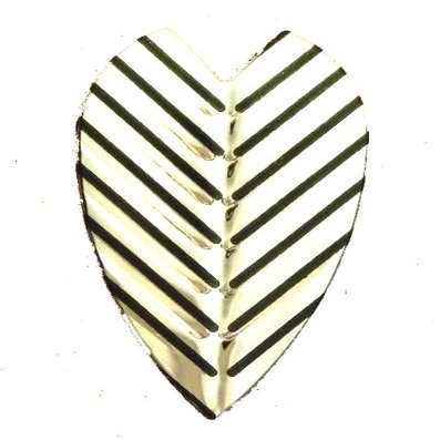 25 Sets #3274 AmeriThon Silver/Black Feathery Embossed Dart Flights