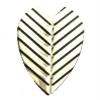 25 Sets #3274 AmeriThon Silver/Black Feathery Embossed Dart Flights view 1
