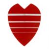 25 Sets #3151 AmeriThon Red/Clear Bands Dart Flights view 1