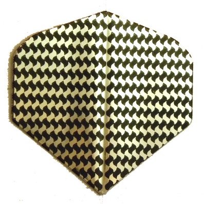25 Sets #3229 AmeriThon Black/Silver Pattern Dart Flights