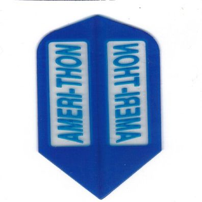 25 Sets #3006 AmeriThon Blue/Clear Dart Flights