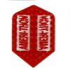 25 Sets #3031 AmeriThon Red/Clear Embossed Dart Flights view 1
