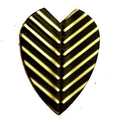 25 Sets #3263 AmeriThon Black/Gold Feathery Embossed Dart Flights
