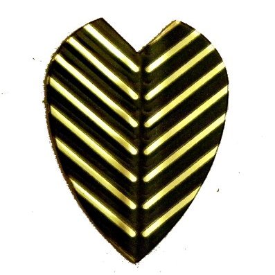 25 Sets #3263 AmeriThon Black/Gold Feathery Embossed Dart Flights