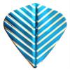 25 Sets #3311 AmeriThon Blue/Silver Feathery Embossed Dart Flights
