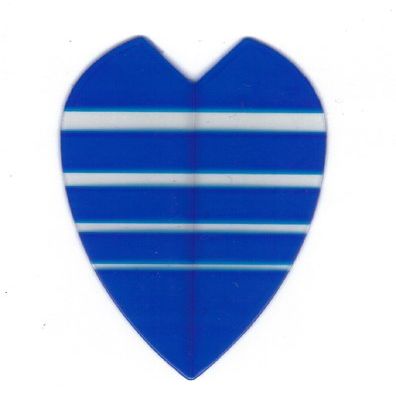 25 Sets #3168 AmeriThon Blue/Clear Bands Dart Flights