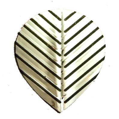 25 Sets #3276 AmeriThon Silver/Black Feathery Embossed Dart Flights
