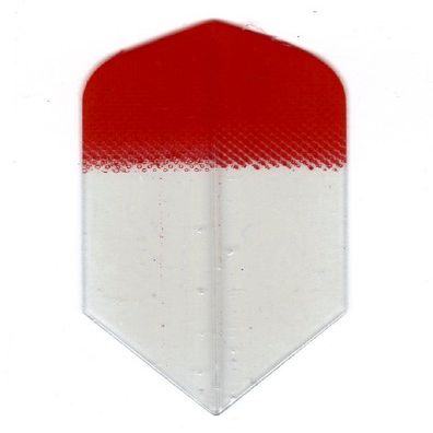 25 Sets #3081 AmeriThon Red/Clear Tinted Dart Flights