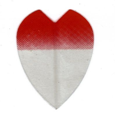 25 Sets #3082 AmeriThon Red/Clear Tinted Dart Flights
