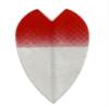 25 Sets #3082 AmeriThon Red/Clear Tinted Dart Flights view 1