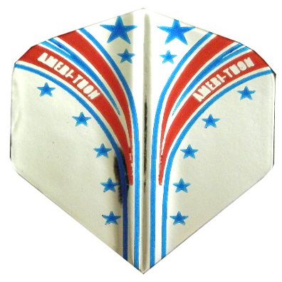 25 Sets #3457 AmeriThon Red/Blue/Silver Star Streamer Dart Flights