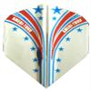 25 Sets #3457 AmeriThon Red/Blue/Silver Star Streamer Dart Flights view 1