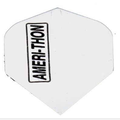 25 Sets #3197 AmeriThon Black Logo/White Dart Flights