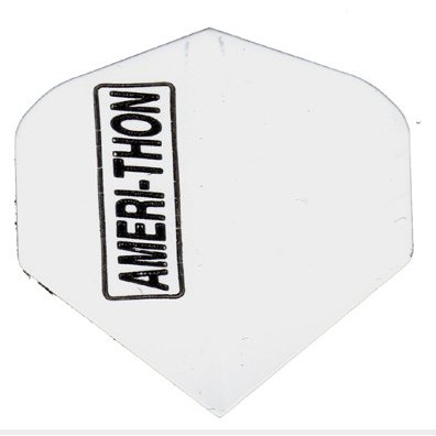 25 Sets #3197 AmeriThon Black Logo/White Dart Flights