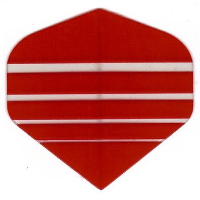 25 Sets #3152 AmeriThon Red/Clear Bands Dart Flights