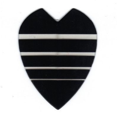 25 Sets #3163 AmeriThon Black/Clear Bands Dart Flights