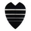 25 Sets #3163 AmeriThon Black/Clear Bands Dart Flights view 1