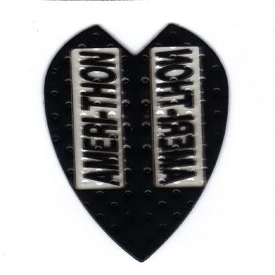 25 Sets #3022 AmeriThon Black/Clear Embossed Dart Flights