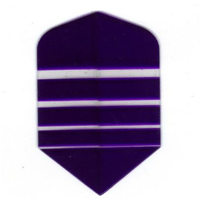 25 Sets #3158 AmeriThon Purple/Clear Bands Dart Flights