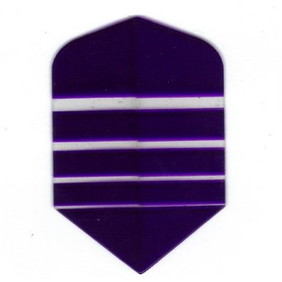 25 Sets #3158 AmeriThon Purple/Clear Bands Dart Flights
