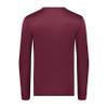 Augusta Sportswear Wicking Long Sleeve Sun Protection Athletic Shirt for Running, Hiking, Fishing, and Outdoor Activities, Maroon, Medium view 3