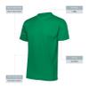Augusta Sportswear Men's Wicking T-Shirt, Small, Kelly view 4